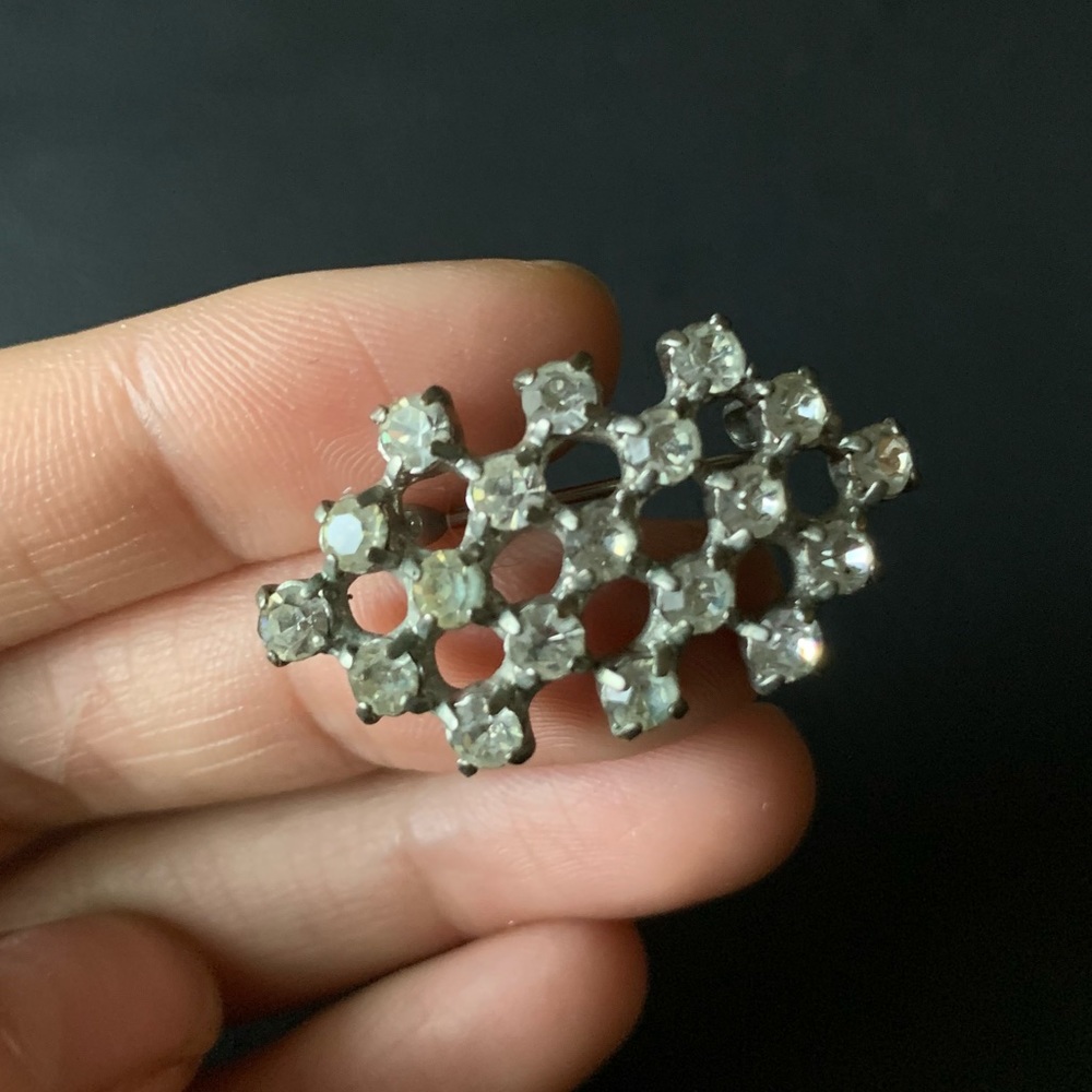 Vintage brooch silver